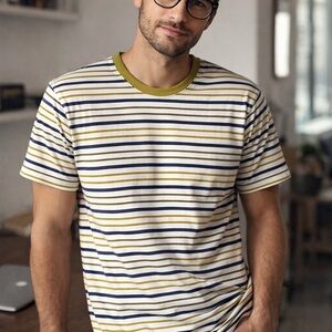 Dickies Striped Tee NWT Nerdcore Indie Smart Casual Skater Crew Shirt S